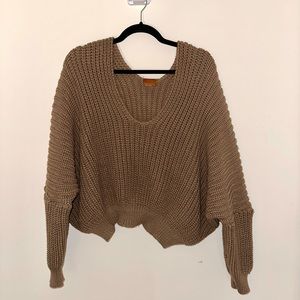Heavy Brown Oversized Sweater